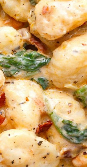 Potato Gnocchi In Bacon Spinach Cream Sauce Artofit