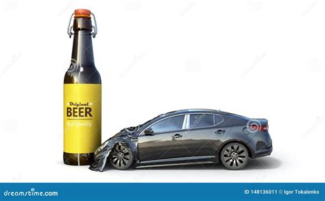 Drunk Driving Vector Alcoholic Driver In Car Accident Infographic