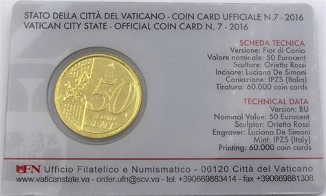 Vatikan Cent Coincard Nr St In Blister Ma Shops