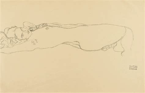 Artnau On Twitter Reclining Nude By Gustav Klimt