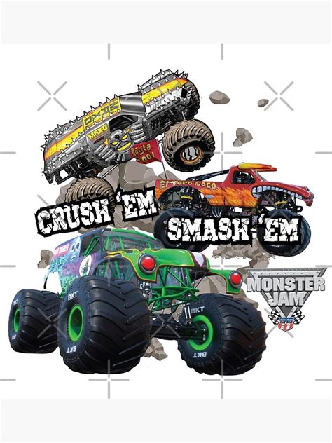 "Monster Jam Artwork Monster Trucks" Poster for Sale by Briaannaaa24 | Redbubble