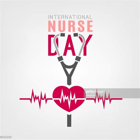 Premium vector international nurse day logo with big heart and nurse s ...