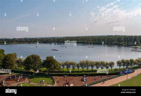 View From The Wowmk Observation Wheel At Willen Lake In Milton Keynes