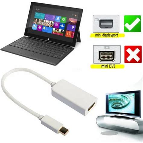 Mini Display Port to HDMI Cable for Microsoft Surface pro 2 at best price in Faridabad