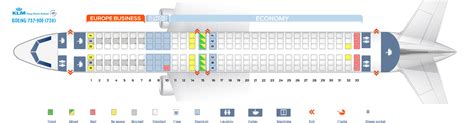 Seat map Boeing 737-900 KLM. Best seats in the plane