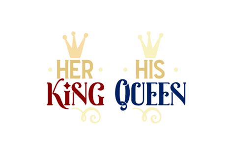 Her King His Queen Svg Cut File By Creative Fabrica Crafts · Creative