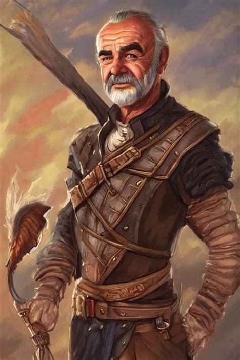 Sean Connery Portrait As A Dnd Character Fantasy Art Stable Diffusion