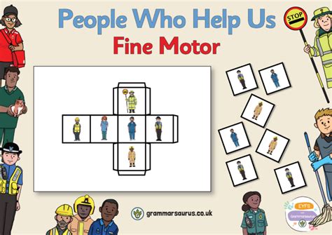 EYFS People Who Help Us Fine Motor Grammarsaurus