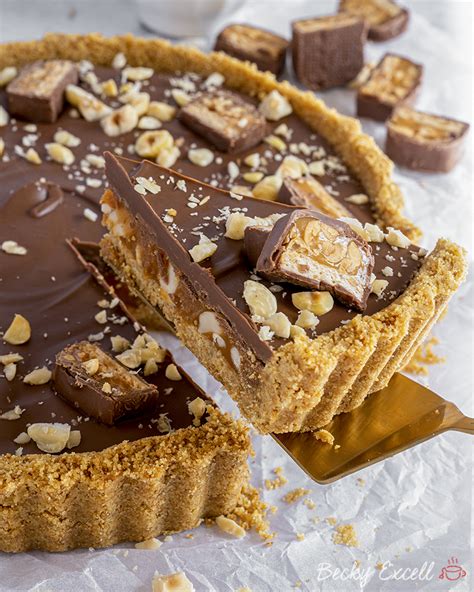 Gluten Free Snickers Caramel Tart Recipe No Bake