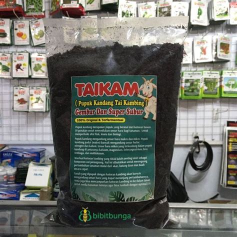 Jual TAIKAM 1 Kg Pupuk Kandang Kotoran Kambing Organik Pukan Media