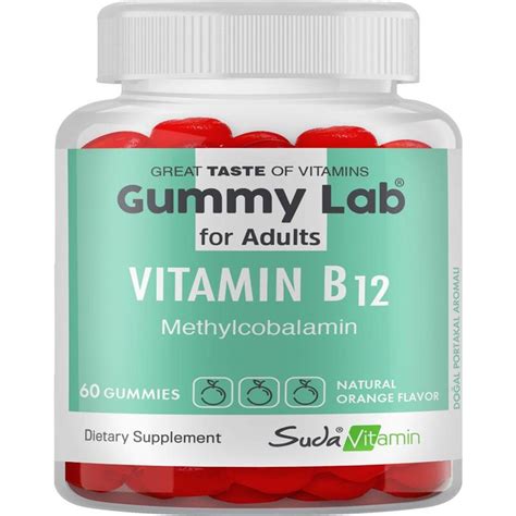 Suda Vitamin Gummy Lab Vitamin B For Adults Portakal Aromal