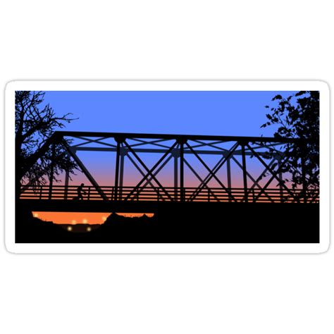 "One Tree Hill Bridge" Stickers by seeleybooth | Redbubble