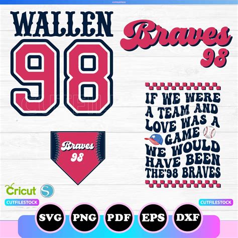 Braves Bundle Svg Png One Thing At A Time Morgan Wallen Cricut