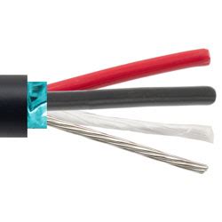 Shielded Power Bulk Tray Cable Exposed Run 2 Conductor 14 AWG 600 V