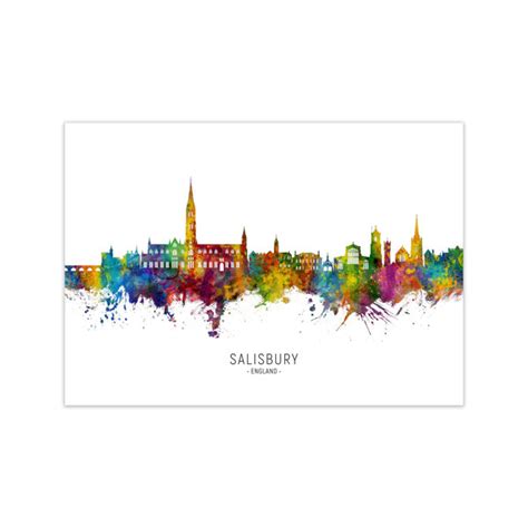 Latitude Run Salisbury England Skyline By Michael Tompsett Print