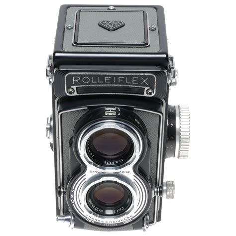 Rolleiflex T Model 1 Grey TLR Film Camera Carl Zeiss Tessar 1 3 5 75