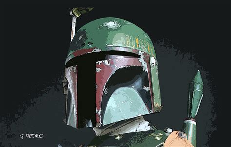 Boba Fett Portrait Painting By George Pedro Pixels