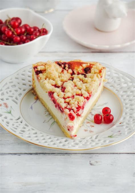 Sreusel Käsekuchen mit Johannisbeeren Back Bienchen