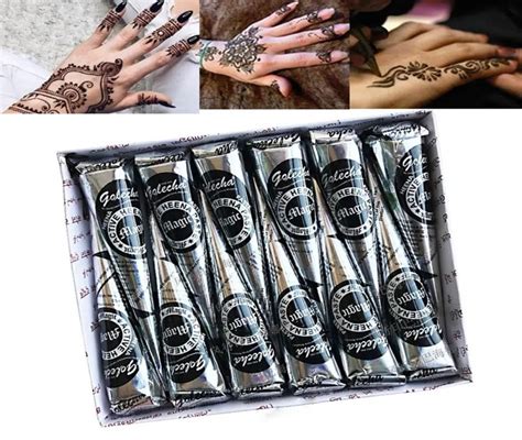 25g Golecha Natural Mehndi Henna Cones Indian Henna Tattoo Paste For