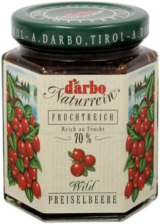 Darbo Fruchtreich Wildpreiselbeer Konfitüre 70 Frucht 200 g