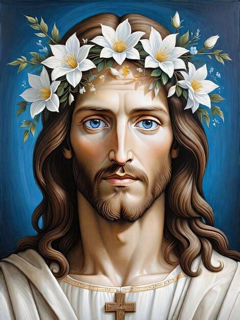 Premium Photo Divine Artistry Depicting Jesus In Paint