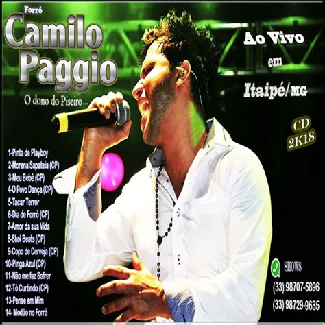 CD Camilo Paggio 2018 O dono do Piseiro Forró Sua Música