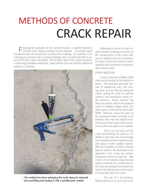 Methods of Concrete Crack Repair-03 | PDF | Adhesive | Epoxy