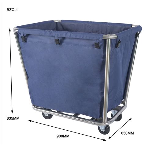 Jmyingri Supplies Rectangular Stainless Steel Laundry Linen Trolley