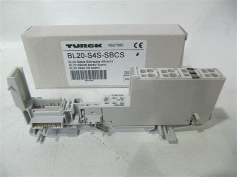 Turck Bl20 Io Module Base Bl20 S4s Sbcs 6827060 3c For Sale Online Ebay