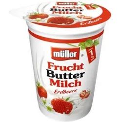 Müller Fruchtbuttermilch Erdbeere 4025500165178 CODECHECK INFO