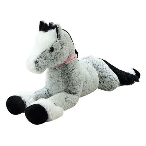 Blue grey plush horse • Magic Plush