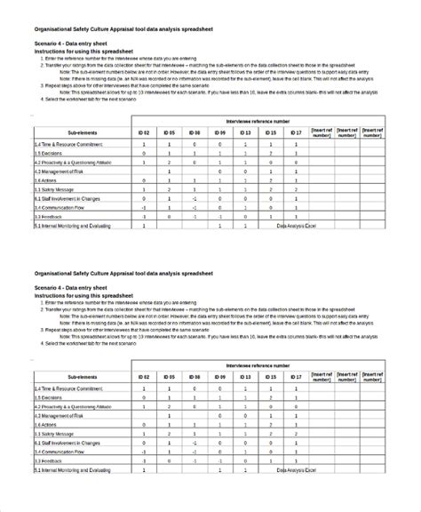 Free 10 Sample Data Analysis Templates In Pdf Ms Word Excel Pages