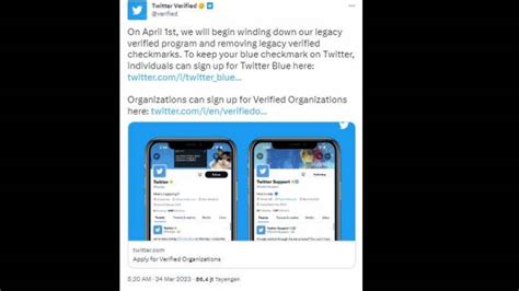 Twitter Hapus Centang Biru Gratis Mulai April