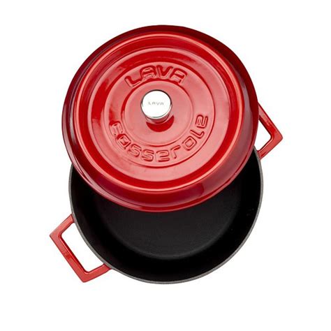 Saucepan Cast Iron Cm Trendy Red Lava Brand Kitchenshop