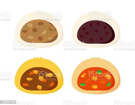 Vector Illustration Of Chinese Steamed Bun Meat Bun Pork Bun Stock Illustration Download Image