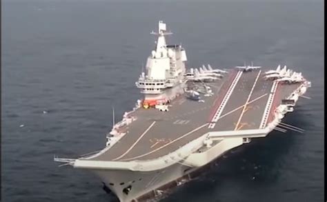 Aircraft Carrier Group Of China Passed Through The Taiwan Strait