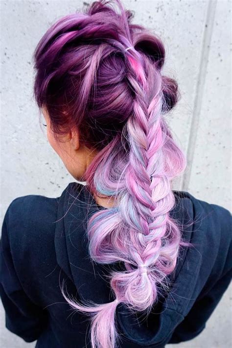 24 Inspirational Ideas To Braid Your Purple Hair