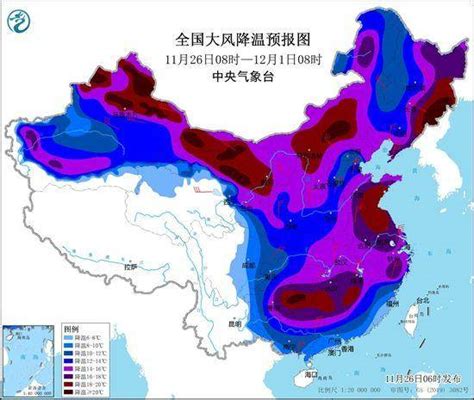 今冬以来最强寒潮来袭 中东部大范围雨雪将展开气温地区部分