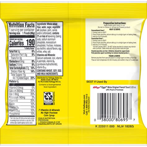 French Toast Nutrition Facts Sugar at Alfred Sullivan blog