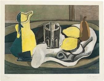 Georges Braque Nature Morte Aux Citrons Circa Mutualart