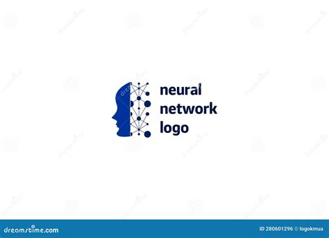 Neural network logo design stock vector. Illustration of sample - 280601296