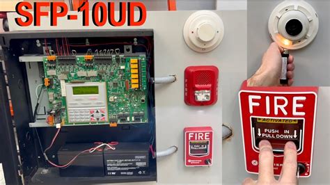 Notifier Sfp Ud Fire Alarm Demo System Youtube