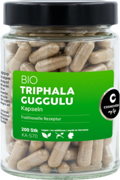 Cosmoveda Triphala Guggulu Bio En C Psulas Ayurveda Shop Online