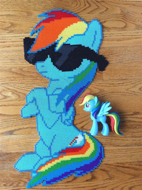 Rainbow Dash Acting Casual Perler Perler Bead Patterns Perler Bead