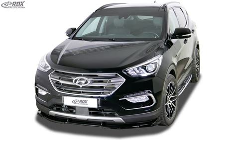 Front Spoilers Rdx Front Spoiler Vario X For Hyundai Santa Fe Dm 2015 2018 Front Lip Splitter