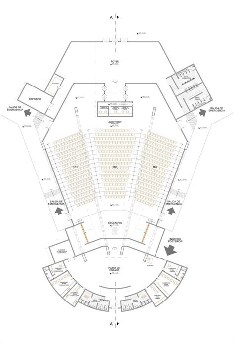 Planta | Auditorio arquitectura, Diseño auditorio, Arquitectura de ...