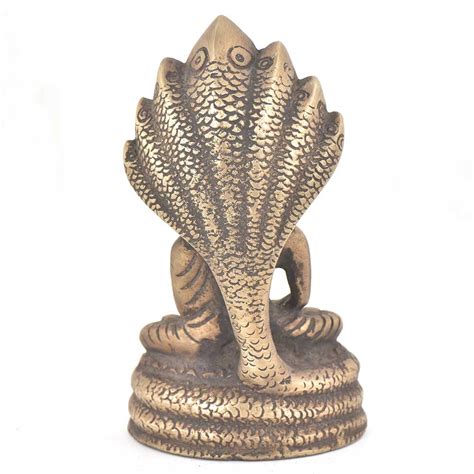 Bronze Buddha Sitting Under Snake Hood