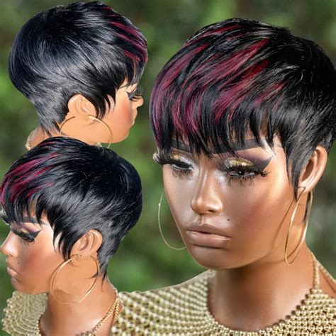 Amazon Pangdonglai Pixie Cut Wigs For Black Women Short Pixie