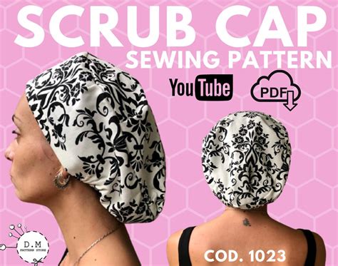 Scrub Cap Pattern Patrón De Gorra Quirúrgica Patrón Imprimible Pdf Hoja