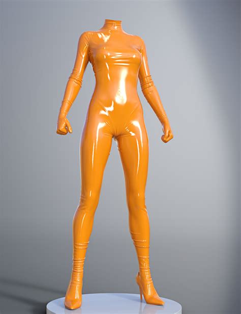 Dforce Su Latex Outfit For Genesis 9 8 1 And 8 Female Daz 3d